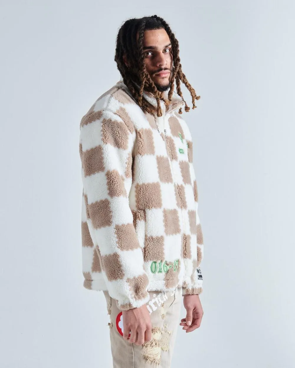 Gala - Fame Kills Fleece Jacket - White/Beige