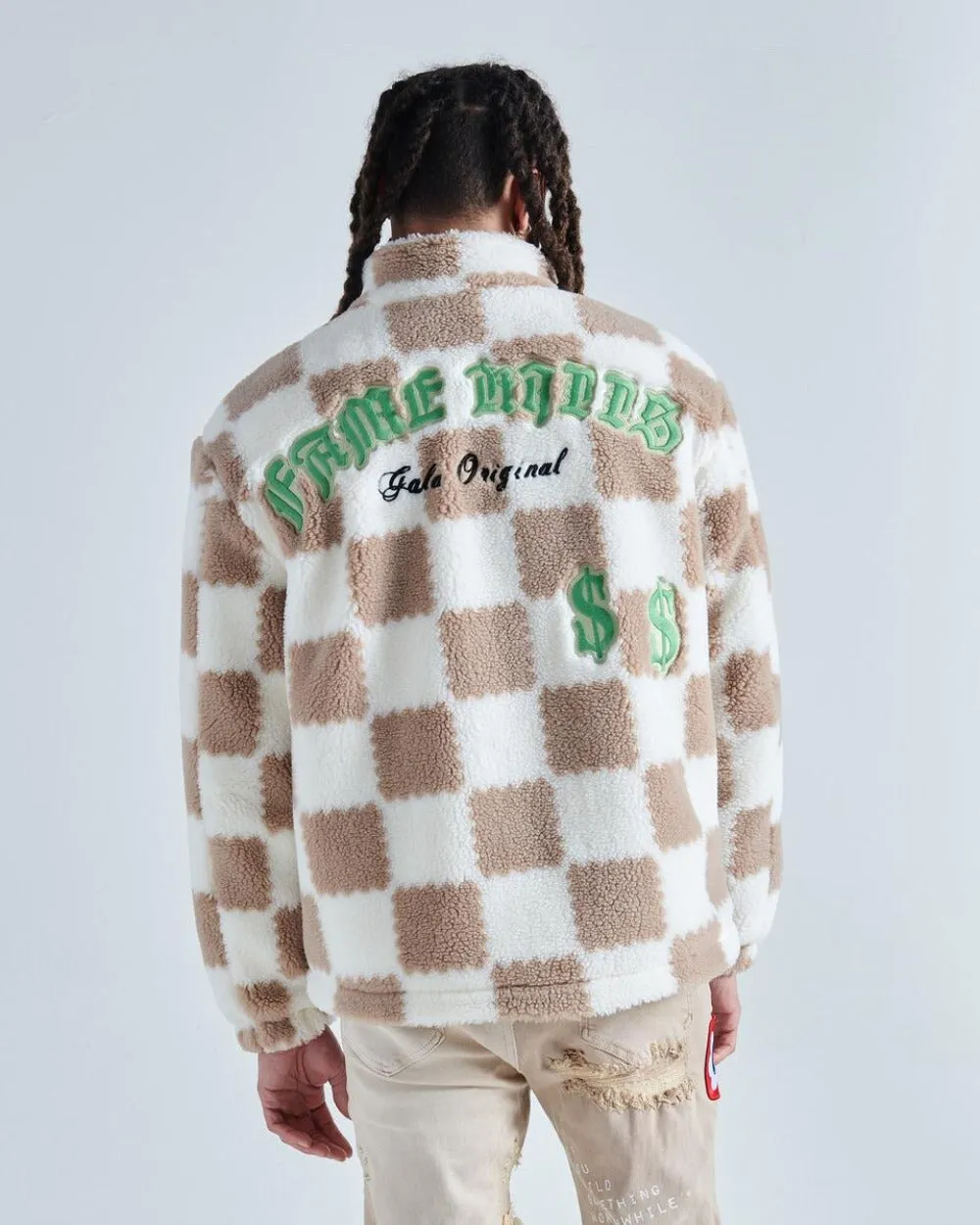 Gala - Fame Kills Fleece Jacket - White/Beige