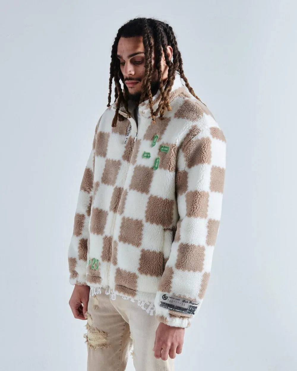 Gala - Fame Kills Fleece Jacket - White/Beige