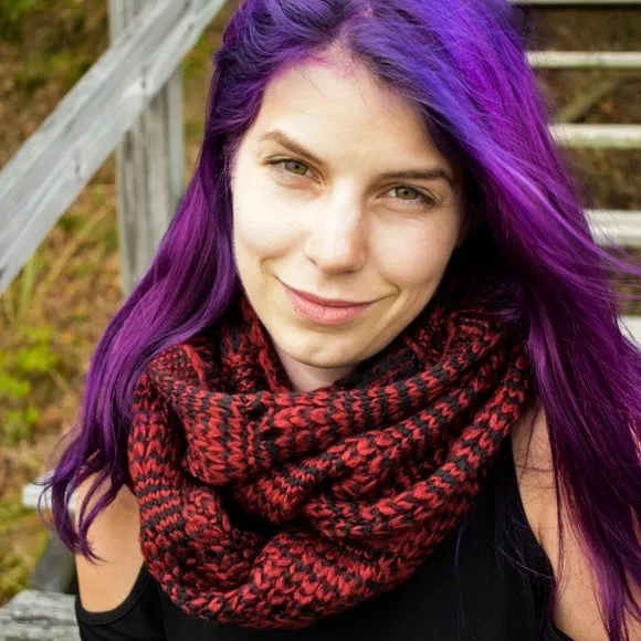 Garnet Soft Infinity Scarf
