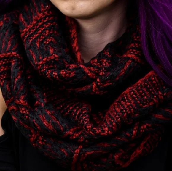 Garnet Soft Infinity Scarf