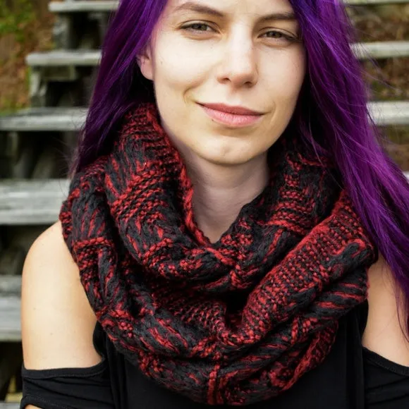 Garnet Soft Infinity Scarf