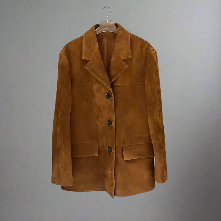 Genuine Leather Blazer