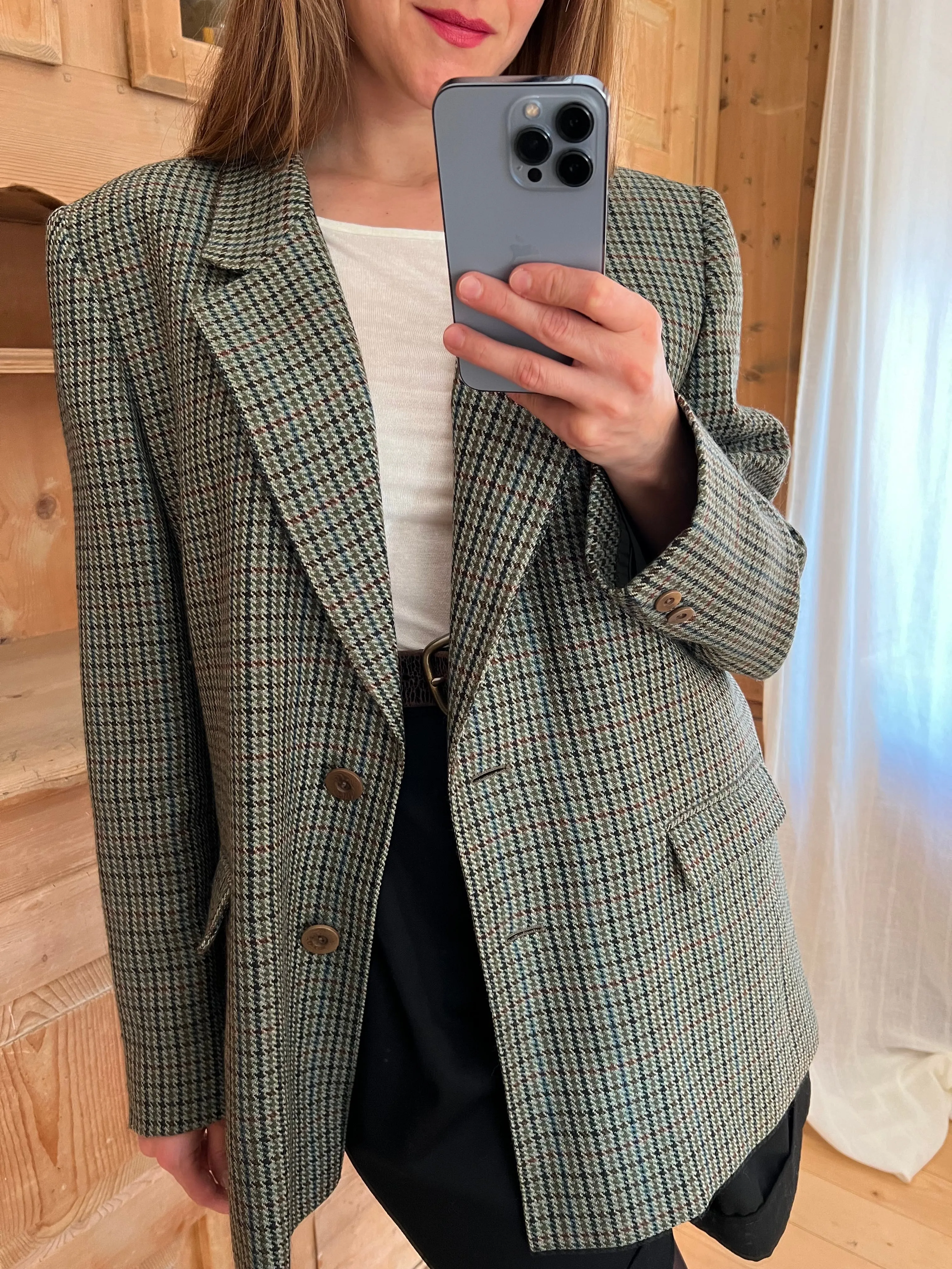 Green Wool Blazer