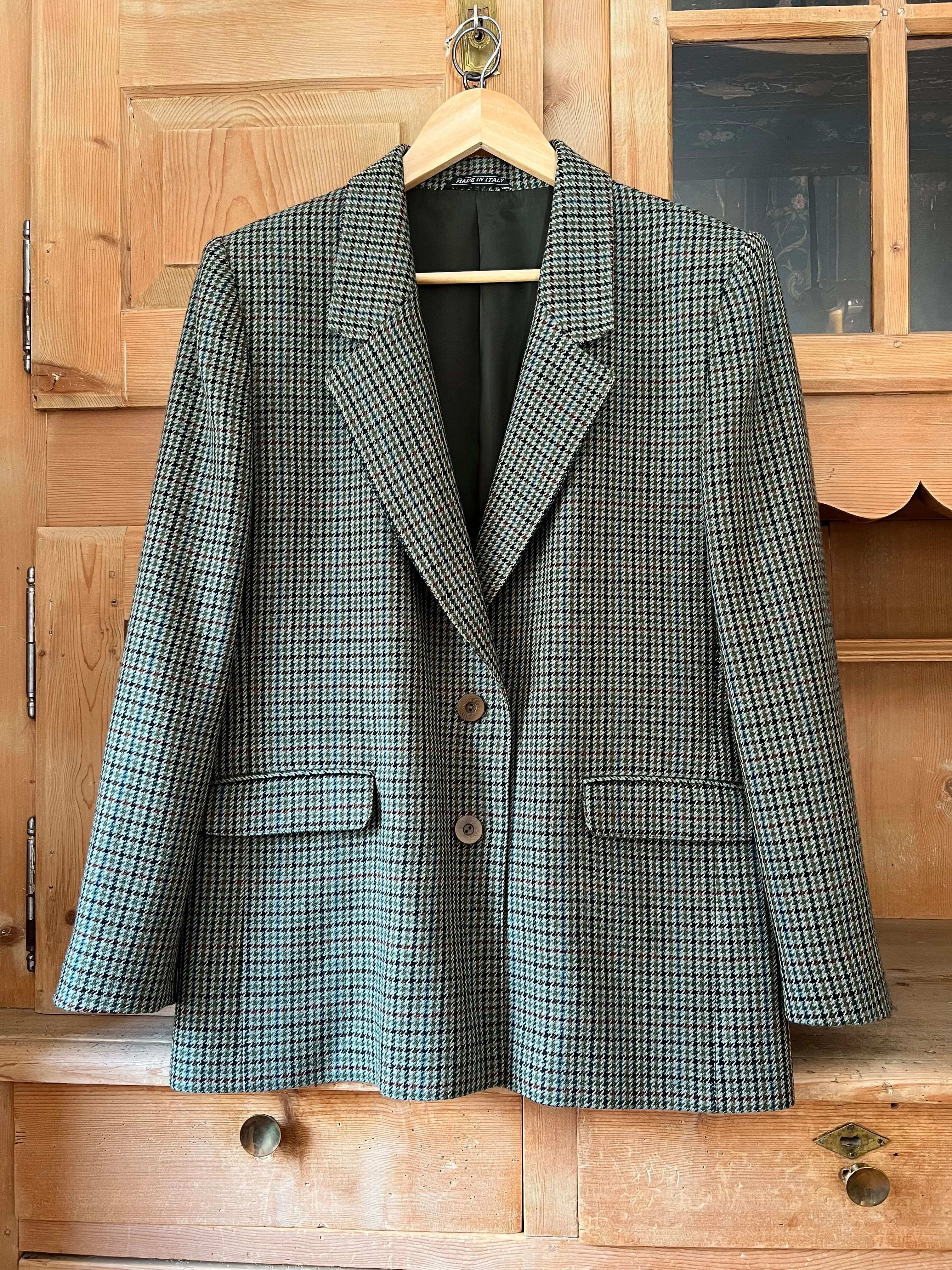 Green Wool Blazer