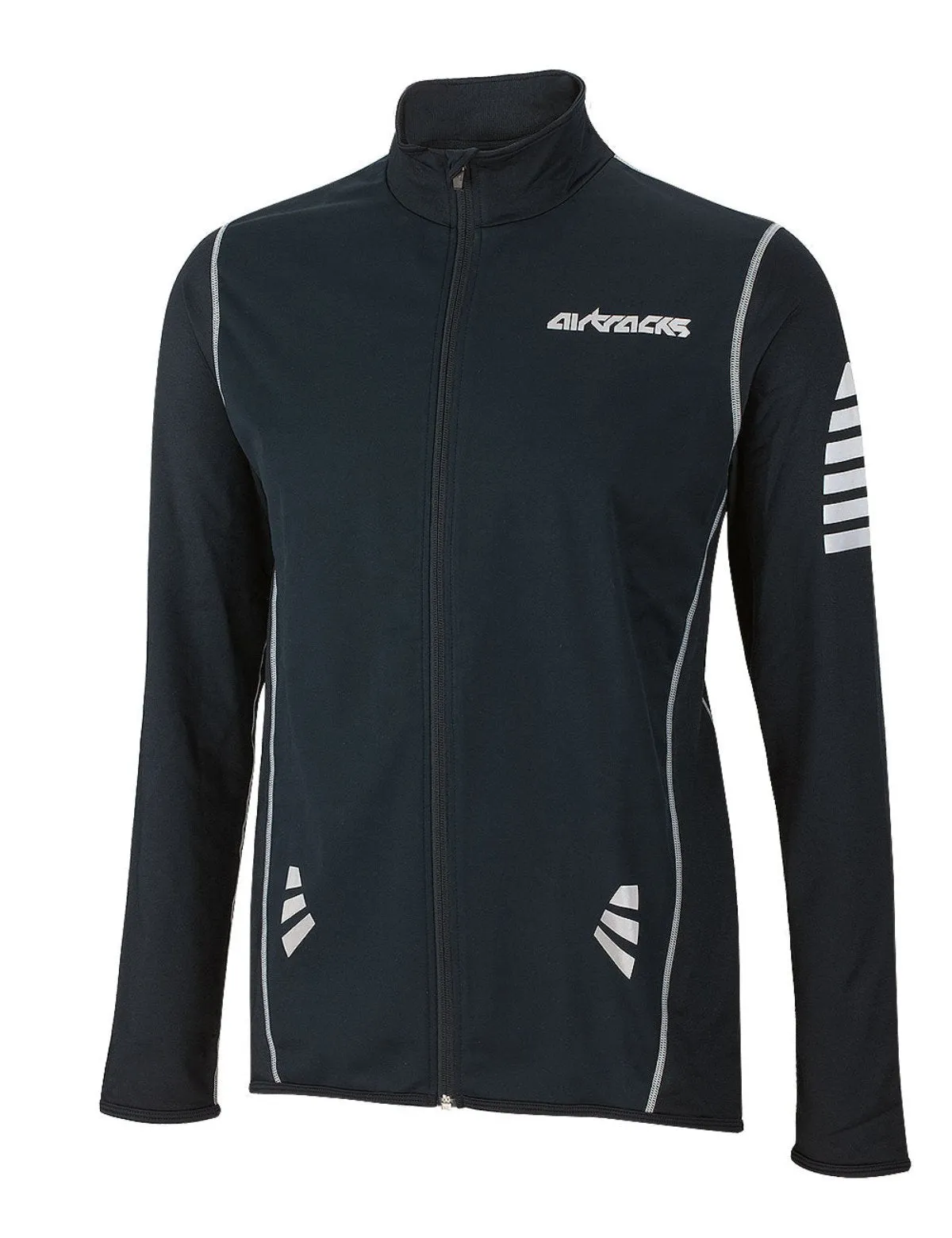 Herreh Thermo Radtrikot Pro Schwarz-Silber