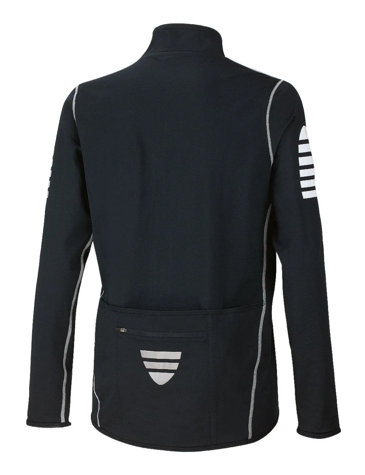 Herreh Thermo Radtrikot Pro Schwarz-Silber