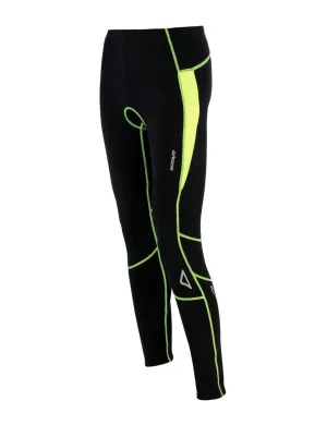 Herren Thermo Fahrradhose Pro T Schwarz Neon