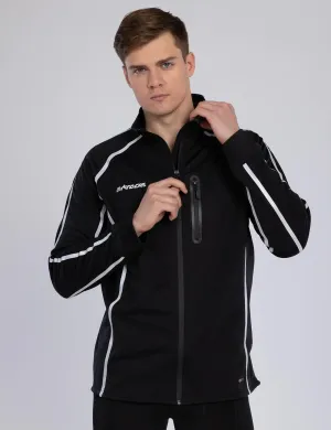 Herren Thermo Fahrradjacke / Laufjacke Air Tech II Schwarz Setprodukt