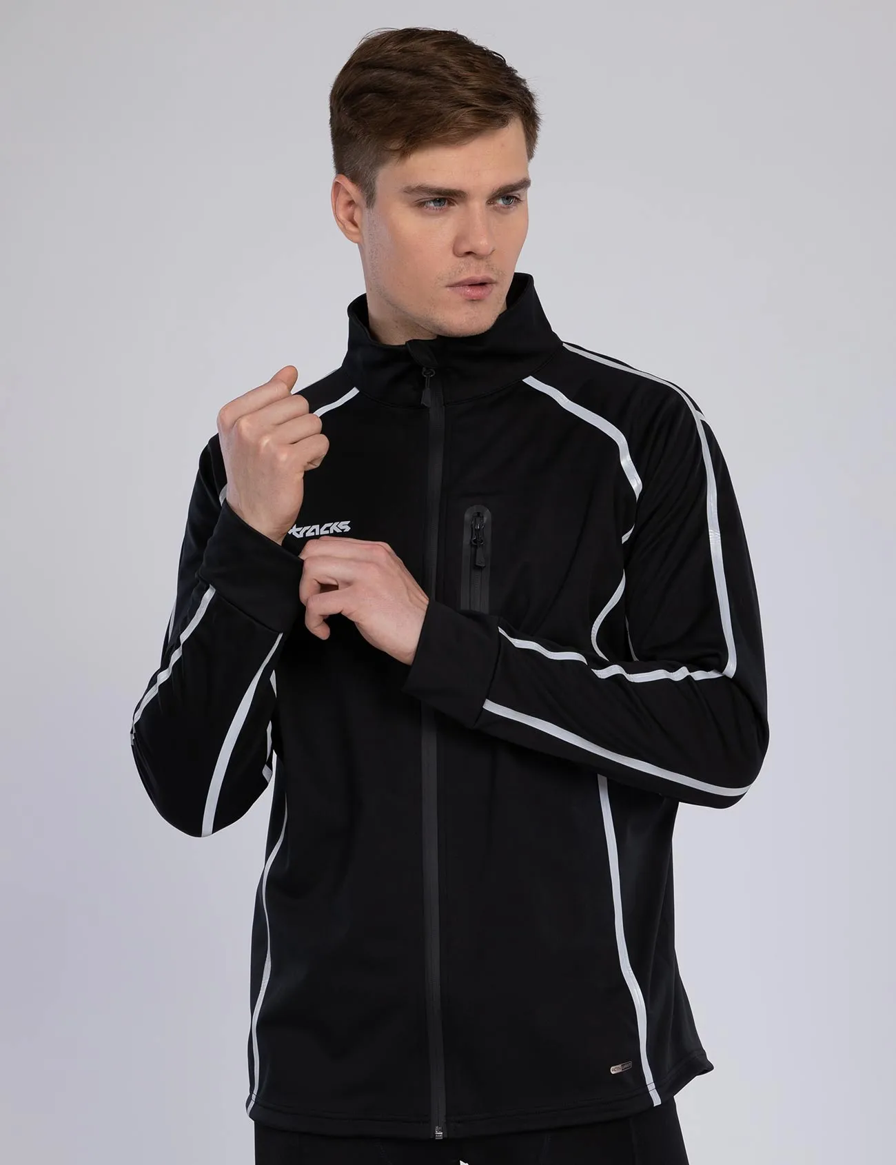 Herren Thermo Fahrradjacke / Laufjacke Air Tech II Schwarz Setprodukt