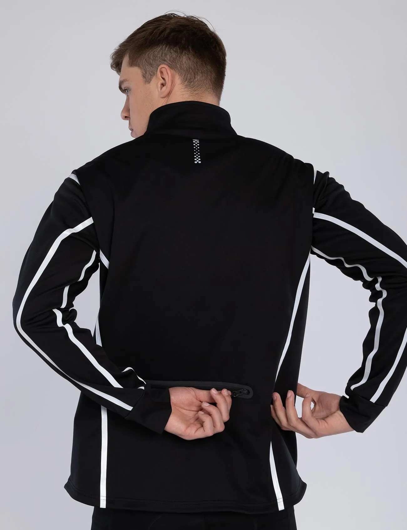 Herren Thermo Fahrradjacke / Laufjacke Air Tech II Schwarz Setprodukt