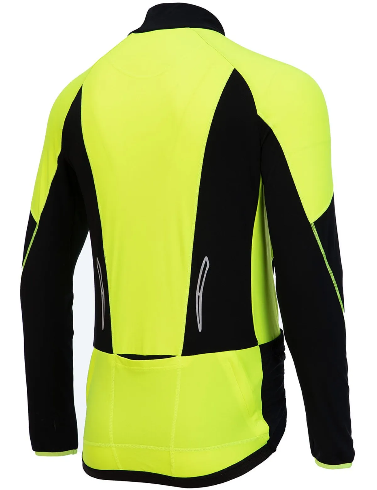 Herren Thermo Fahrradtrikot Pro-T Schwarz-Neon