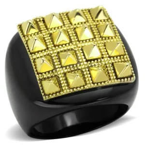 Ion Plating Stainless Steel Ring TK1842 for Women Style Gold 