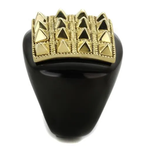 Ion Plating Stainless Steel Ring TK1842 for Women Style Gold 
