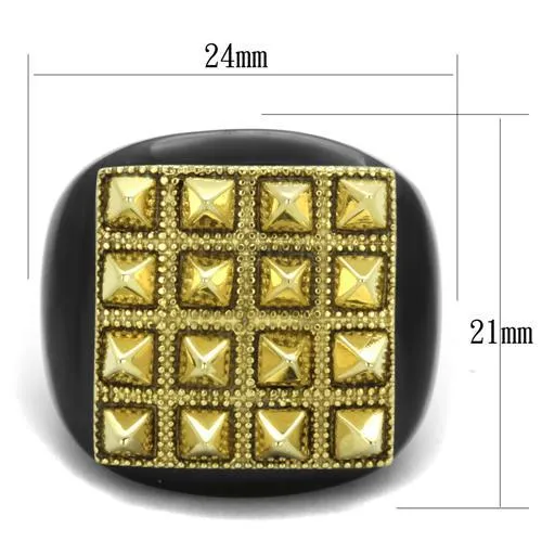 Ion Plating Stainless Steel Ring TK1842 for Women Style Gold 