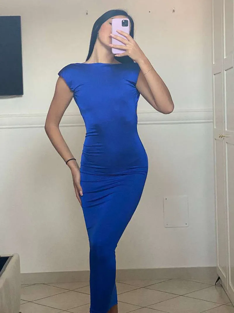Joanna Backless Maxi Dress