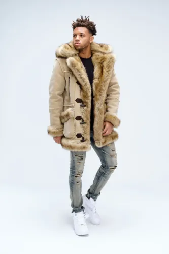 Jordan Craig-Aspen Shearling Jacket-Latte-91393
