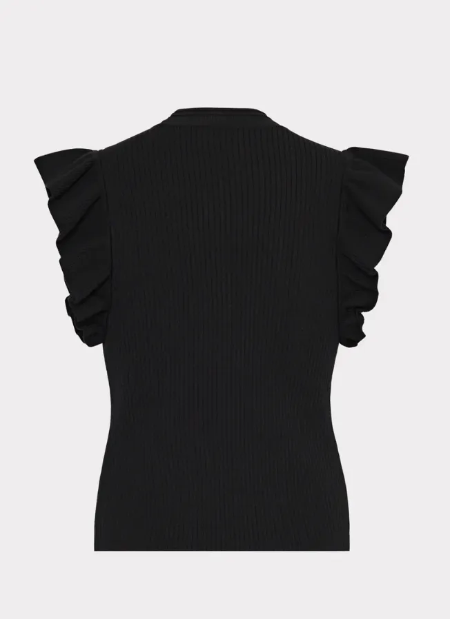 KAMILA CABLE FLUTTER SLEEVE TOP