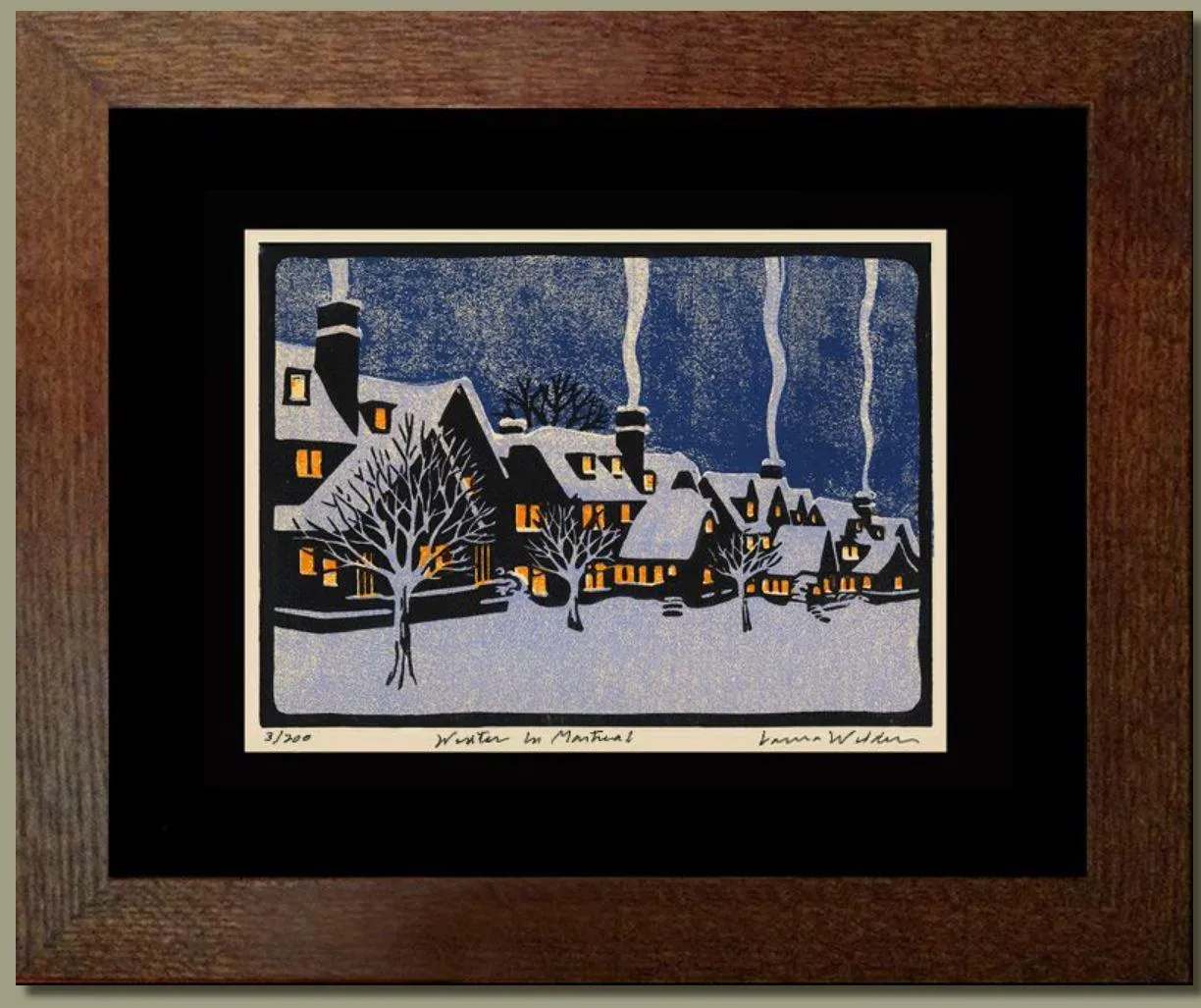 Laura Wilder Winter in Montreal Framed Print