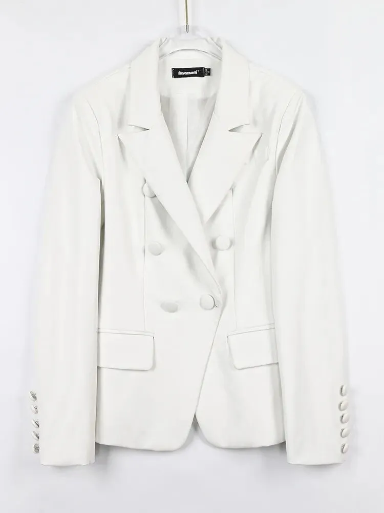 Lautaro In Style Pleather Blazer