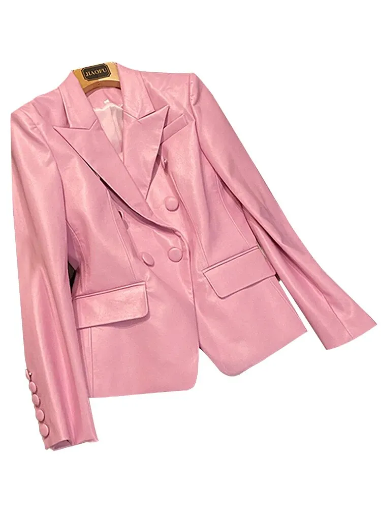 Lautaro In Style Pleather Blazer