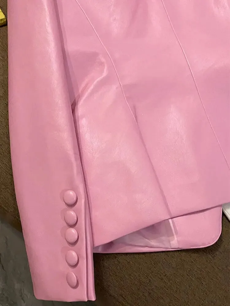 Lautaro In Style Pleather Blazer