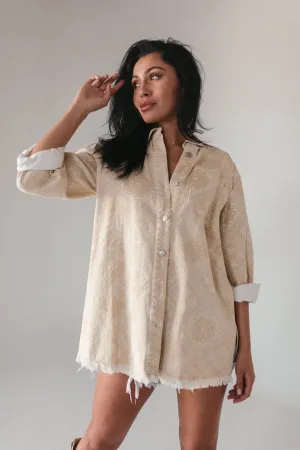 Lia Bandana Print Shacket