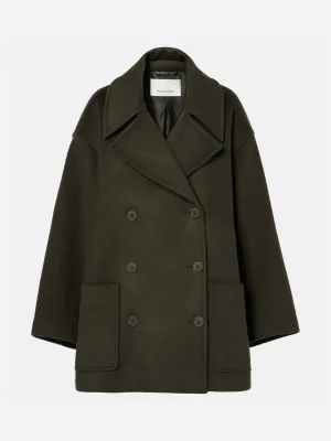 Marian oversized wool-blend peacoat