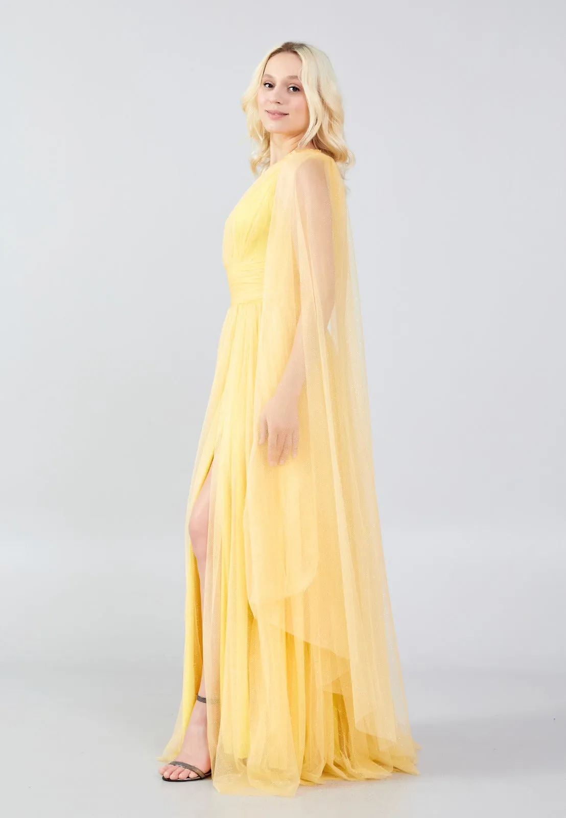 Maxi Dress With Drape