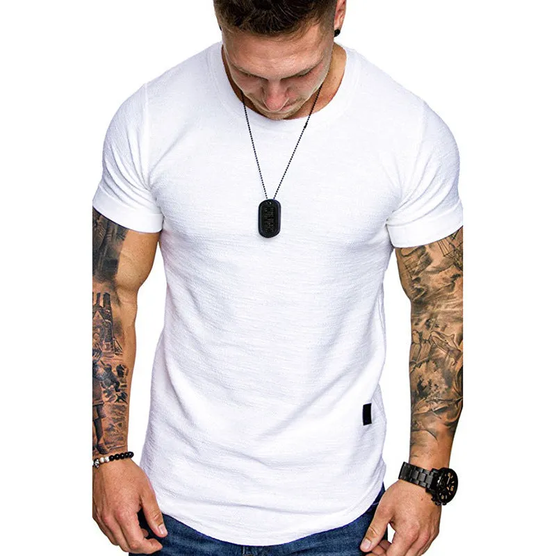 Men's Loose Round Neck Short Sleeve T-Shirt - GlamzLife