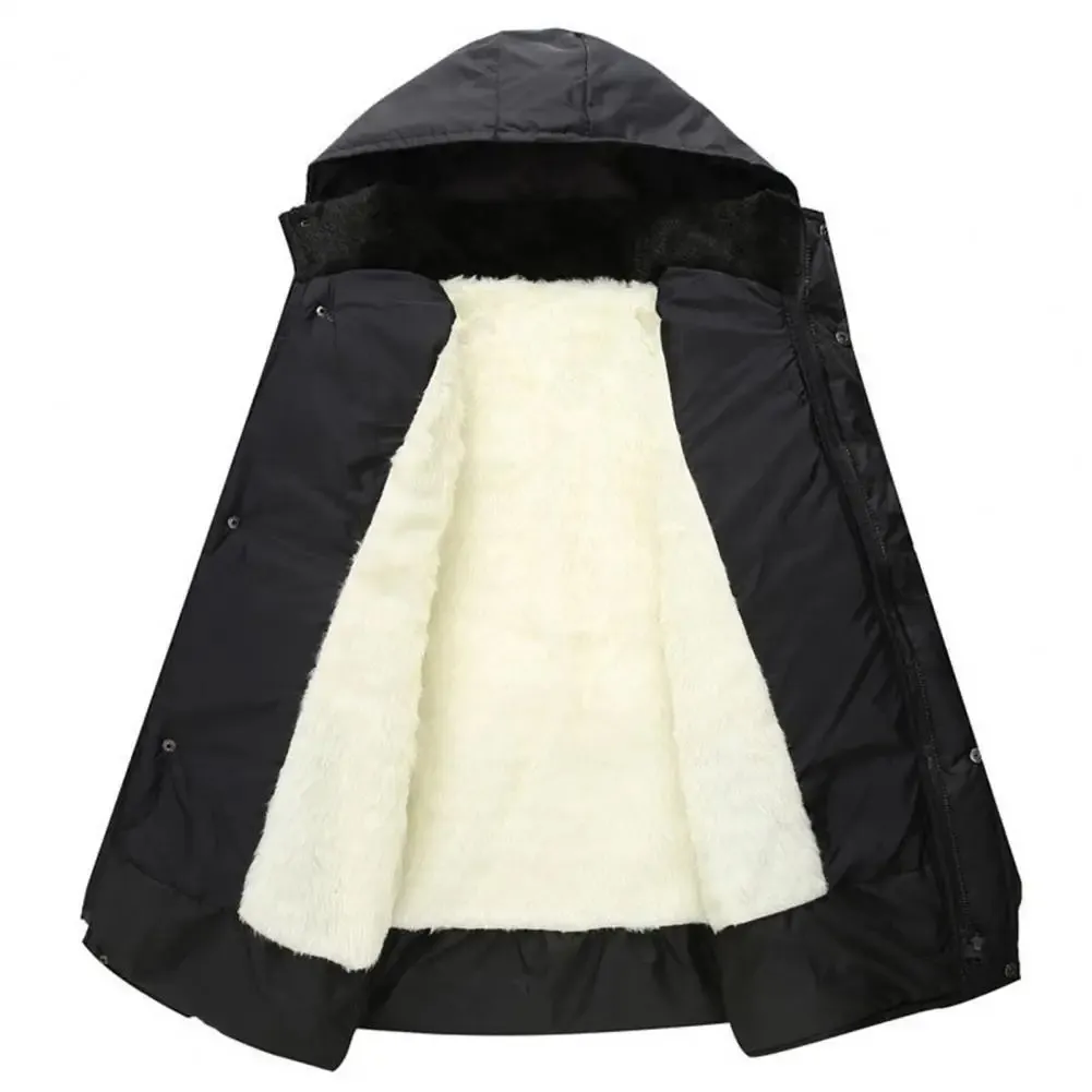 Men's Luxurious Puffer Jacket with Hood and Fleece Lining | Ideal for Autumn/Winter