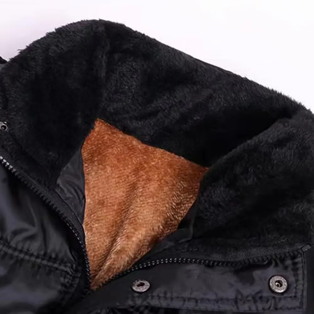 Men's Luxurious Puffer Jacket with Hood and Fleece Lining | Ideal for Autumn/Winter