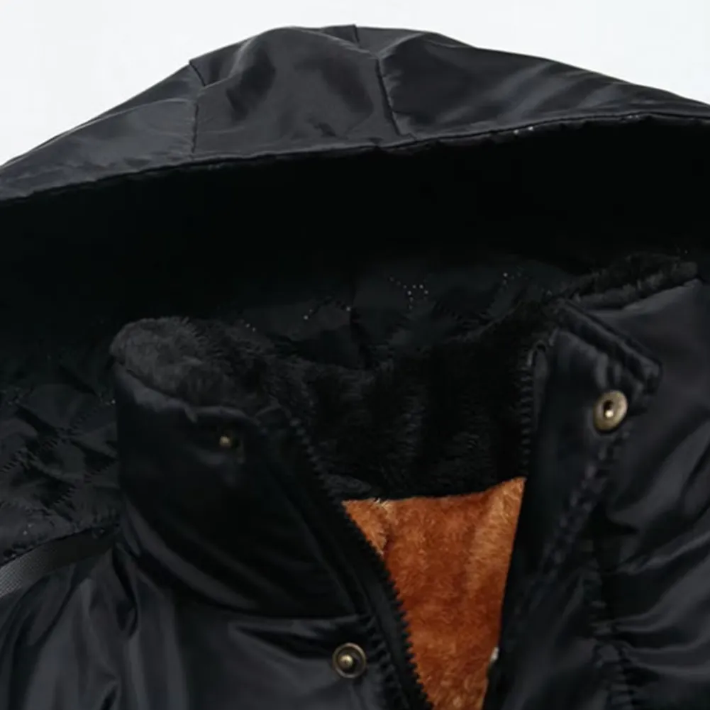 Men's Luxurious Puffer Jacket with Hood and Fleece Lining | Ideal for Autumn/Winter
