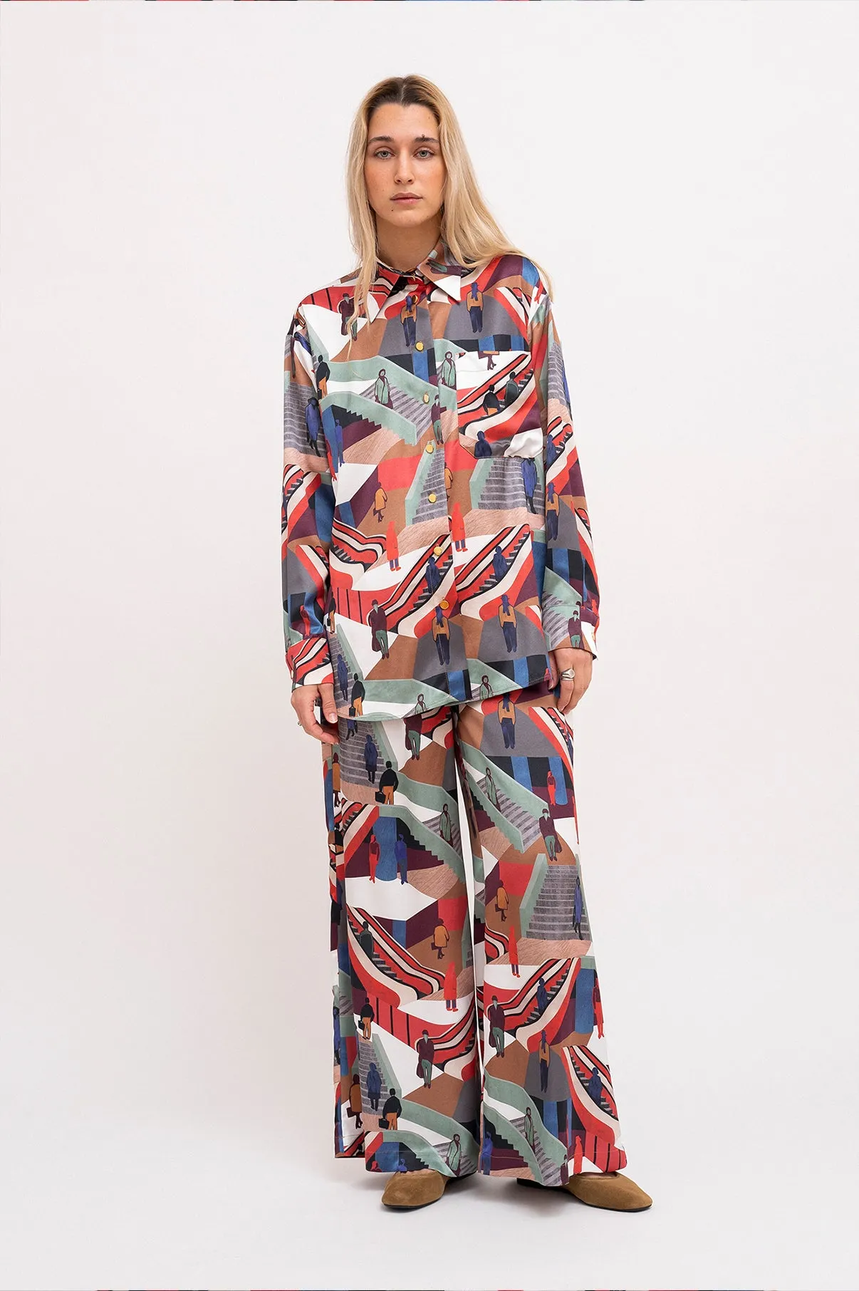 MORPHINI oversized shirt 'Stairs'
