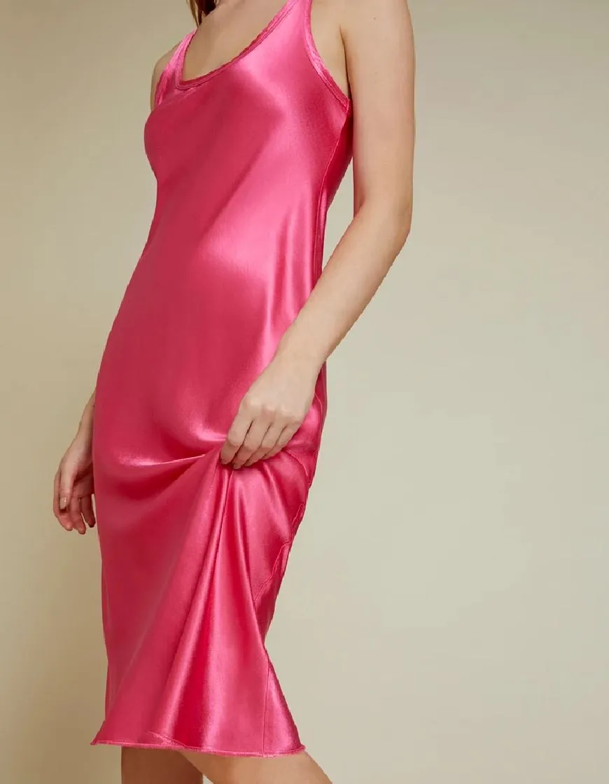 Nation Samantha Bias Cut Tank Dress - Bubblegum