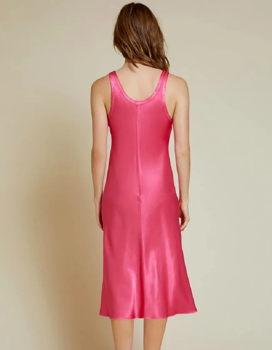 Nation Samantha Bias Cut Tank Dress - Bubblegum