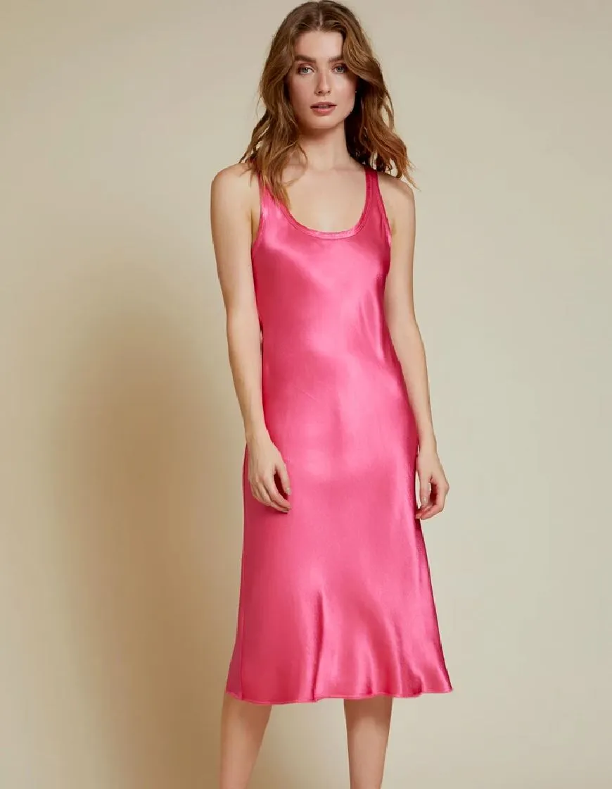 Nation Samantha Bias Cut Tank Dress - Bubblegum