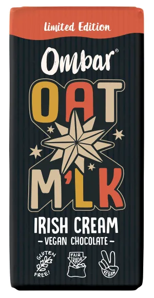 Ombar Oat M'lk Irish Cream chocolate bar 70g