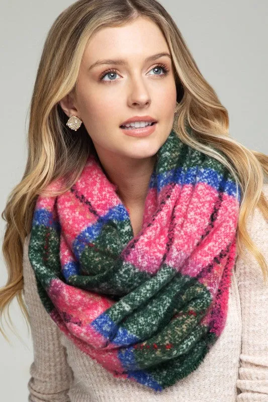 Plaid Infinity Scarf