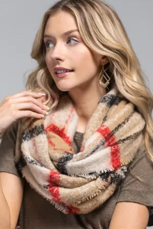 Plaid Infinity Scarf