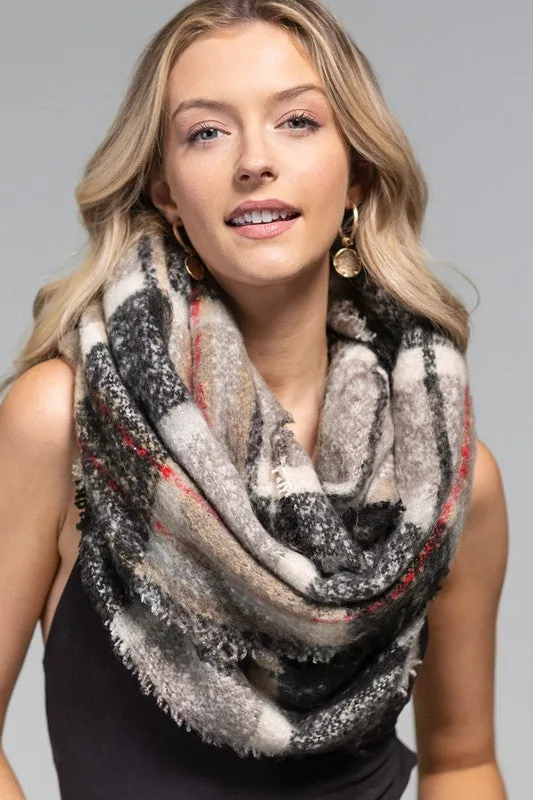 Plaid Infinity Scarf