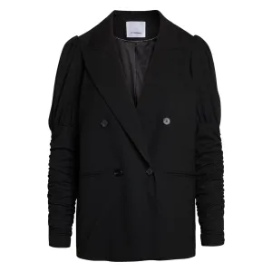 Puff Sleeve Blazer - Black