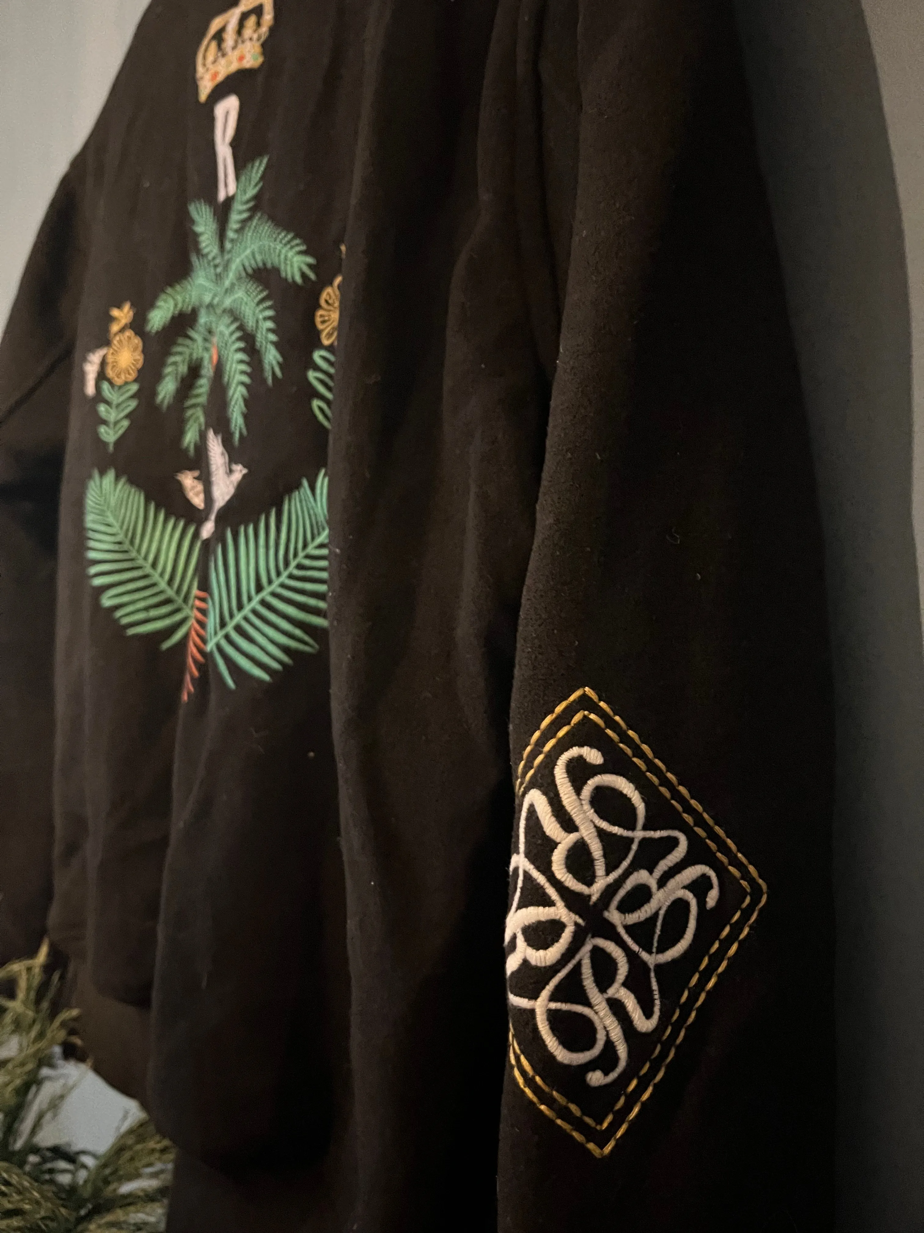 Rhude "Sambac" Bomber Jacket styled in Black for Fall&Winter 2024
