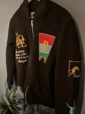 Rhude "Sambac" Bomber Jacket styled in Black for Fall&Winter 2024