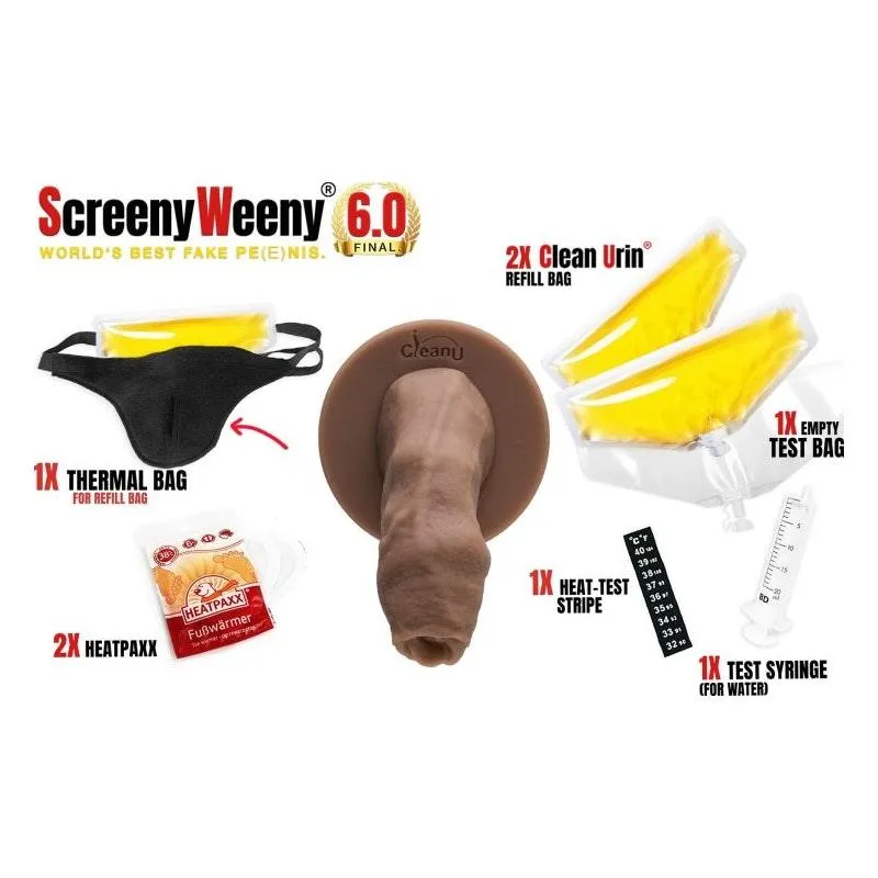 Screeny Weeny 6.0 Uncut Latino Brown