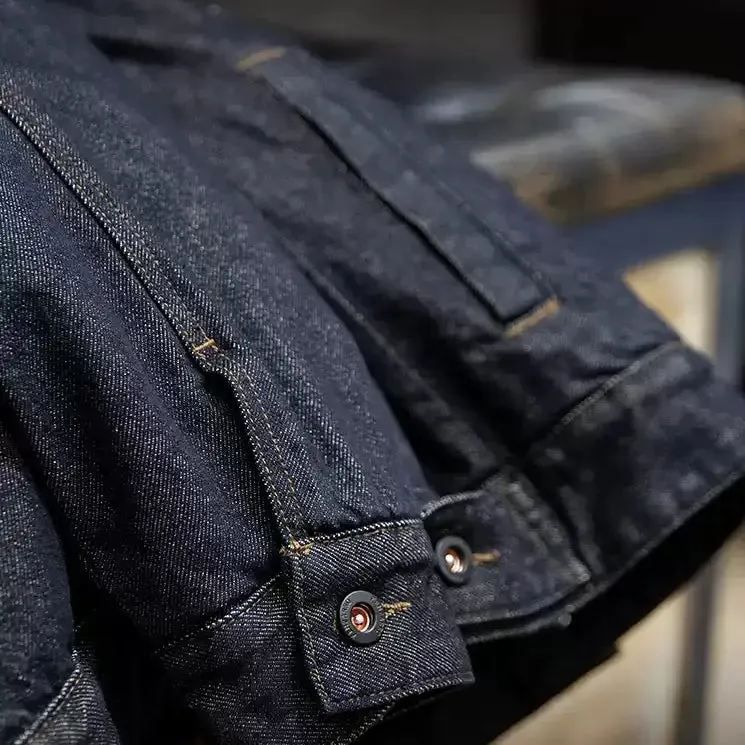 Short Denim Boa Jacket P1128