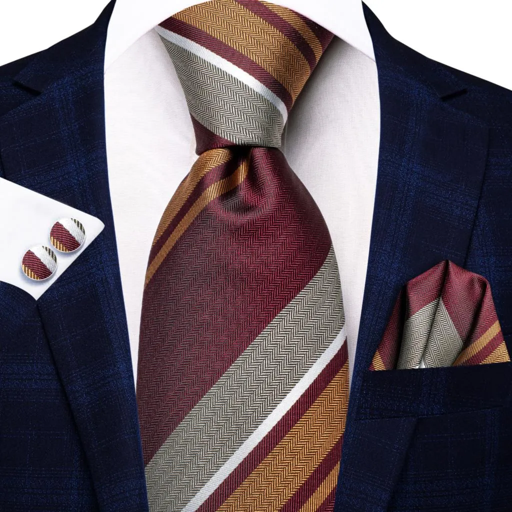 Silk Wedding  Striped Tie