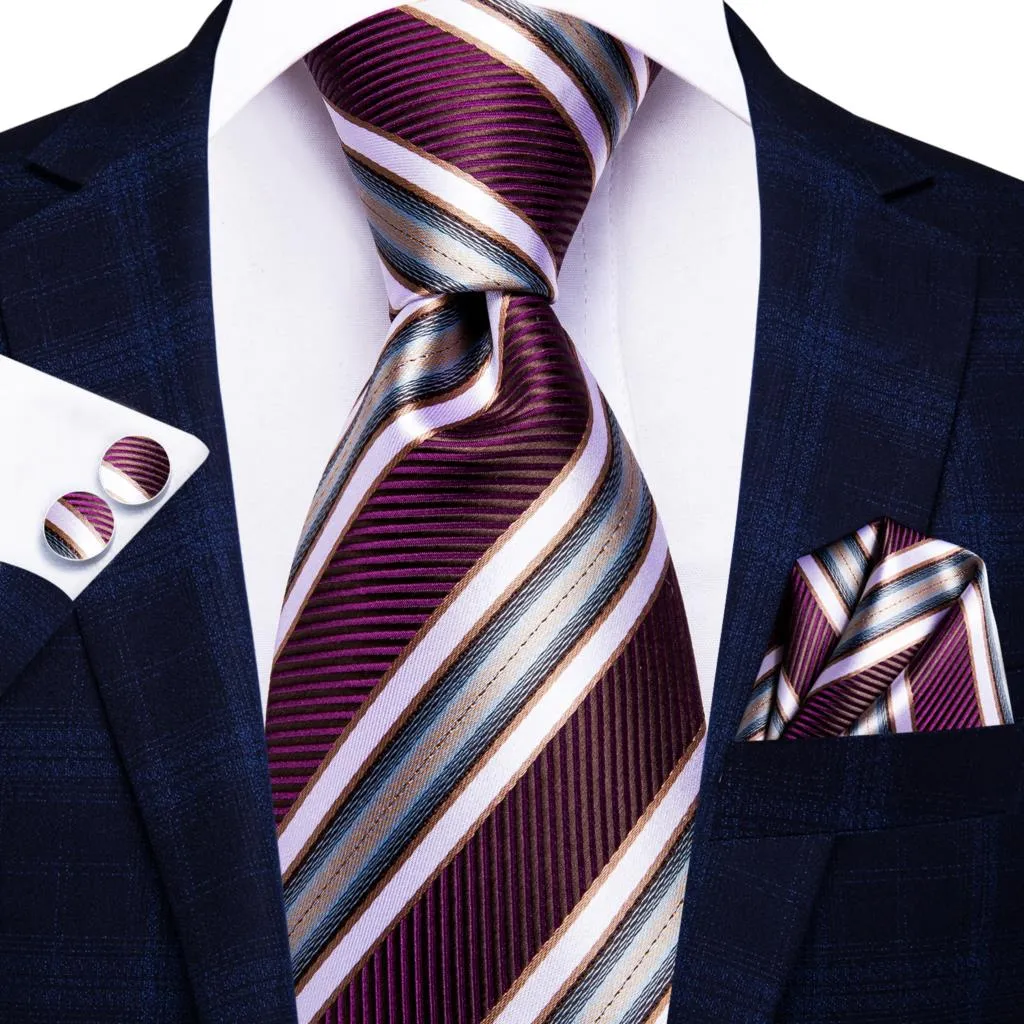 Silk Wedding  Striped Tie