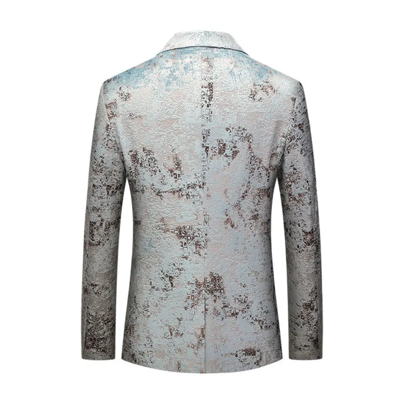 Silver Blazer For Men