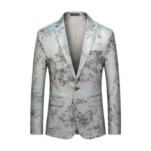 Silver Blazer For Men